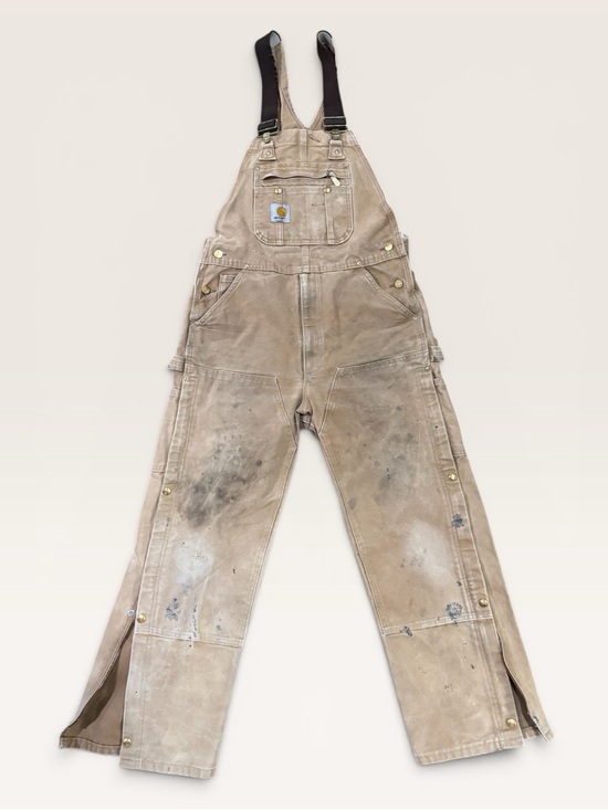 Carhartt Other - Vintage 2016 Carhartt R37 Duck Bib Overalls Brown 32x30